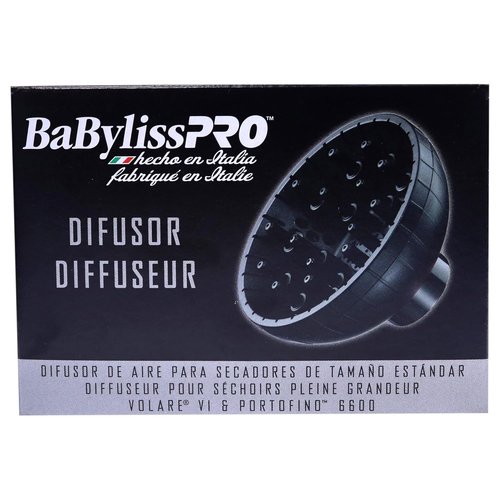 BaBylissPRO Slide-On Diffuser Attachment - Enhance Curl Definition for Volare & Portofino Hair Dryers, Black