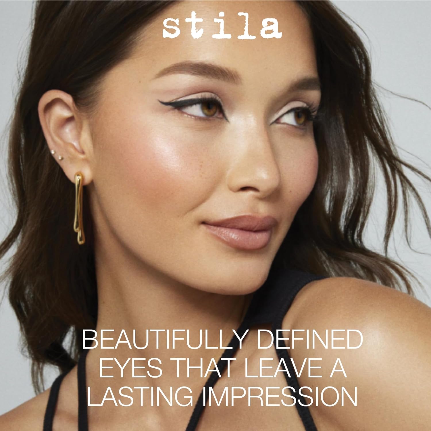 Stila Waterproof Liquid Eye Liner - Stay All Day Makeup with Fine Brush Tip | Smudge-Proof Satin Finish