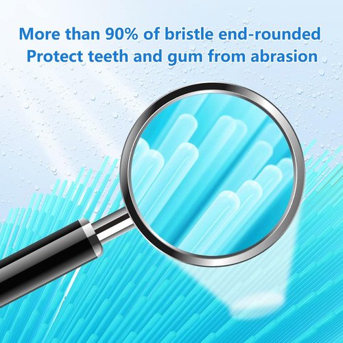 Replacement Toothbrush Heads for COSLUS DY-108Pro Electric Toothbrush,Sonic Electric Toothbrush with Covers(Black)