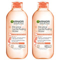 Garnier SkinActive Gentle Peeling Micellar Water - Exfoliating Facial Cleanser with 1% PHA & Glycolic Acid | 2 Pack