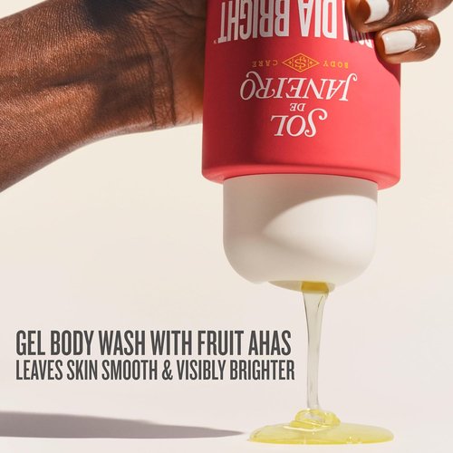 Sol de Janeiro Body Scrub & Wash Duo - Visibly Brightening AHA Formula for Smooth Skin