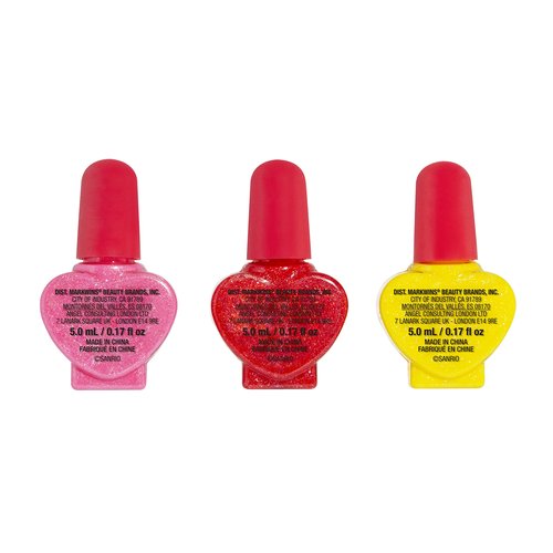 Lip Smacker Holiday Hello Kitty Nail Polish Trio Gift For Girls (Pack of 2)