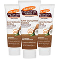 Palmer's Coconut Oil Formula Coconut Sugar Facial Scrub Exfoliator, Face Scrub to Gently Exfoliate Away Dirt and Dead Skin Cells with Chamomile to Soften & Calm, 3.17 Ounces (Pack of 3)