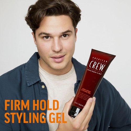 American Crew Hair Styling Gel - Firm Hold, Non-Flaking Formula | 3.3 Fl Oz