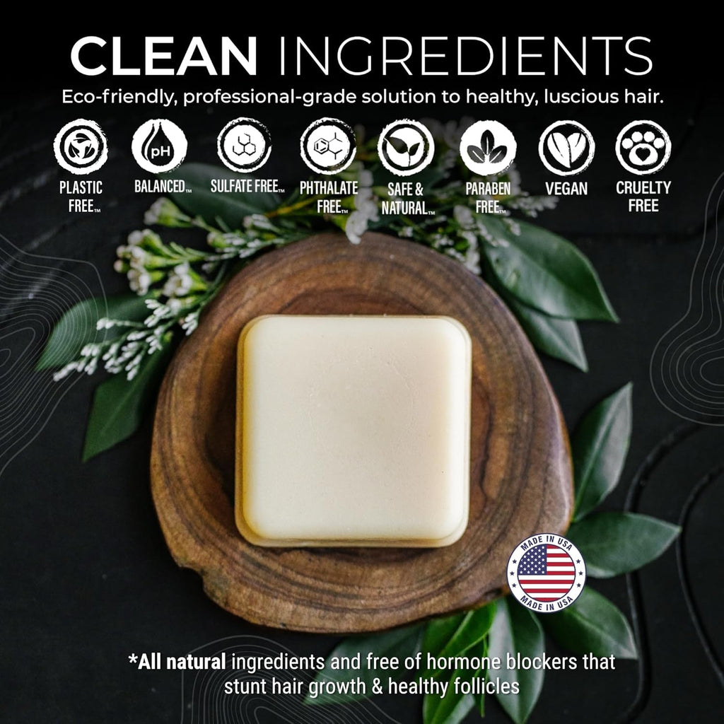 Viori | Native Essence Conditioner Bar - Handcrafted Organic Rice Water Formula for Healthy Hair