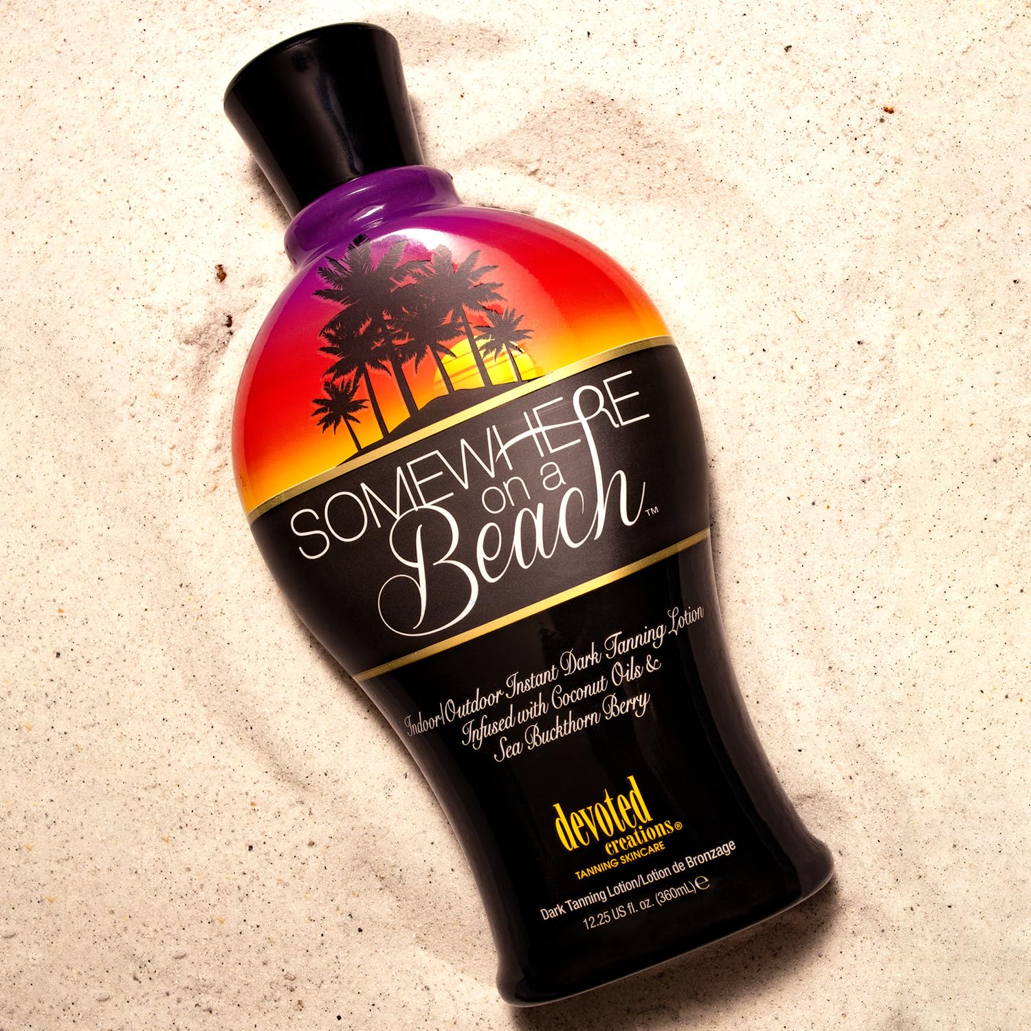 Somewhere on a Beach Instant Dark Tanning Lotion - Indoor/Outdoor Use, 12.25 Ounce
