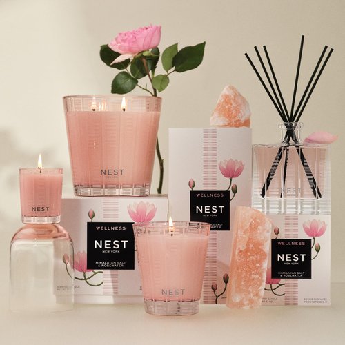 NEST New York Liquid Soap, Himalayan Salt & Rosewater - 10 fl oz - Cleanses & Nourishes Skin - Approx. 300 Pumps Per Bottle - Gluten Free & Cruelty Free