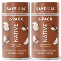 Native Coconut & Vanilla Twin Pack Deodorant Bundle 2 x 2.3 oz