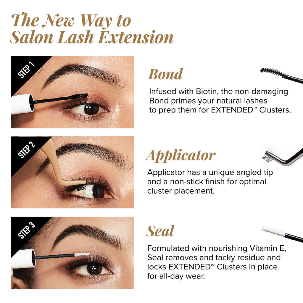 VLuxe Soft Luxe Faux Mink Lash Cluster, 12-16mm Seamless DIY Lash Extensions, Volume & Wispy Fans, Luxurious Soft Fibers, Ultra Comfort False Eyelashes with Lightweight Thin Band for Natural Blending