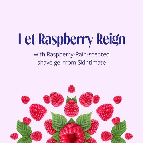 Skintimate Raspberry Rain Shave Gel for Women, 6 Pack | Skintimate Shaving Cream for Women, Womens Shaving Cream, Shave Cream, Shaving Foam, Womens Shave Gel, Pack of 6, 7oz each
