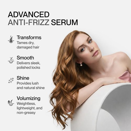 Cocco Hair Perfecting Serum with PQC, Anti-Frizz & Anti-Humidity Shine Serum, Heat Protectant for Smooth Hair, UV Protection, 3.4 fl oz (100 ml)