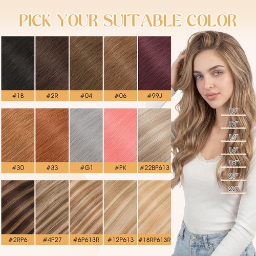 S-noilite 6Pcs Clip in Human Hair Extensions,Remy Single Clip in Hair Extensions 6Pcs 6clips Straight Golden Brown/Bleach Blonde Seamless Hairpieces for Women 16Inch 40g