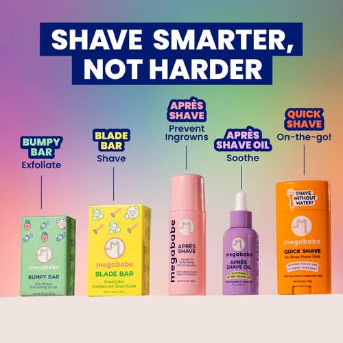 Megababe Après Shave Oil | Soothing After-Shave Oil | with Grapeseed & Jojoba Oils | 2 fl oz