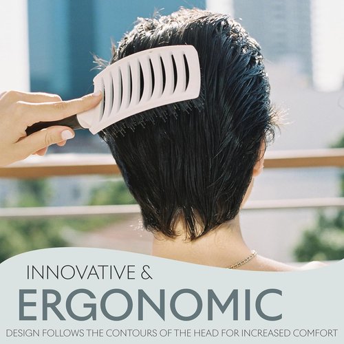 SEACRET Pro Styling Hair Brush - Ergonomic Detangling Boar Bristle Paddle for All Hair Types