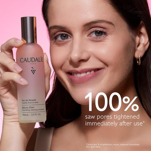 Caudalie Beauty Elixir Face Mist - Pore-Tightening Toner & Makeup Setter | 100 mL & 30 mL Travel Size