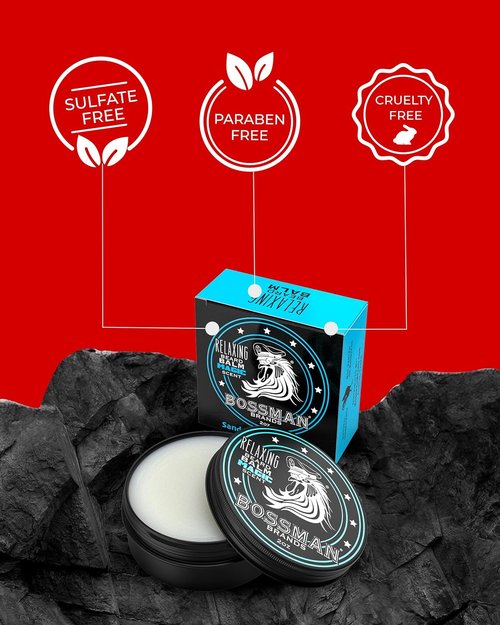 Bossman Relaxing Beard Balm for Men - Tames, Softens & Thickens with Magic Scent - Made in USA