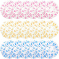 18Pcs Plastic Shower Caps for Women Waterproof Bath Caps Bathing Hair Cap Reusable Shower Caps for Shower,Spa,Salon,Housework,Girls,Home,Travel (Yellow+Red+Blue-Flower)