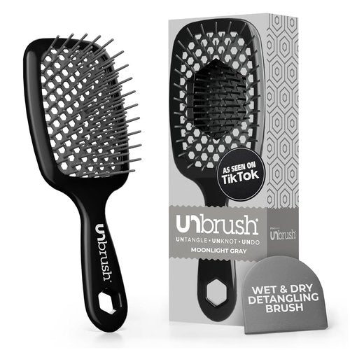 FHI Heat Detangling Brush - Pain-Free Brushing for All Hair Types | Durable DuoFlex Bristles, Lightweight Design