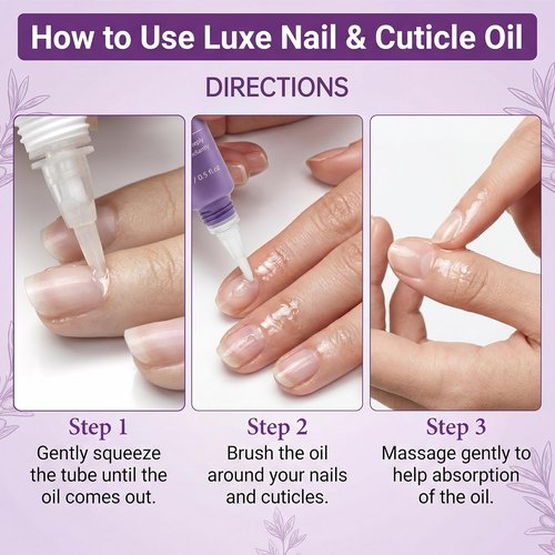 Skiennix Cuticle Oil Pen - Hydrating Nail Moisturizer with Jojoba Oil & Vitamin E | 15ml Portable Brush Pen