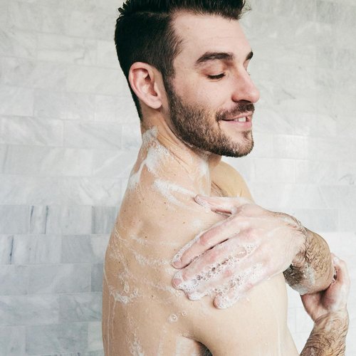 Brickell Men's Invigorating Body Wash - Natural Deep Cleaning Shower Gel with Aloe & Jojoba Oil | 16 Ounce