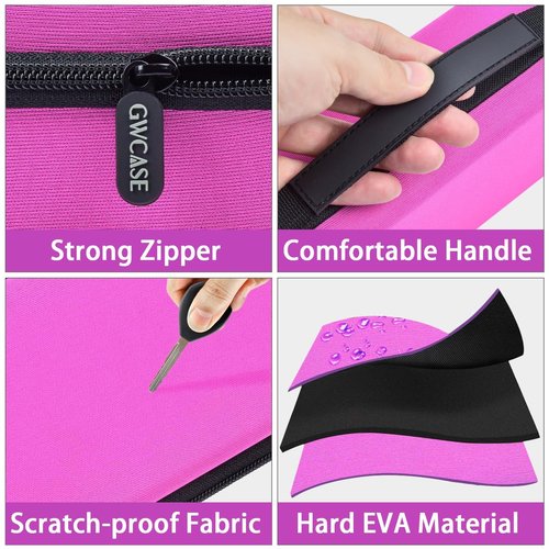 Case Compatible with Houzzi/for NuDerma/for Signstek/for APREUTY/for FAZJEUNE/for NewWay Professional Clinical Portable Handheld High Frequency Skin Wand Machine, 6 Neon & Argon Wands (Box Only)-Red