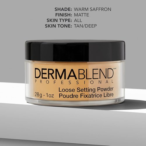 Dermablend Loose Setting Powder - Finishing Face Powder for Light, Medium & Tan Skin Tones