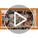 Halloween Gothic Bat Plastic Placemats Set of 6 - Spooky Table Decor