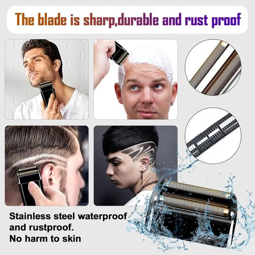 BaBylissPRO Replacement Foil & Cutters for Double FXFS2 Metal Shaver - Black, 2-Pack