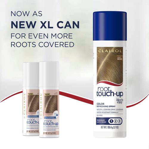 Clairol Root Touch-Up Temporary Spray, Light Brown Hair Color, 1.85 Ounce (Pack of 2)