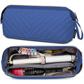 Kuosdaz Hair Tools Travel Bag for Shark Flexstyle Dyson, Quilted Case Organizer Bag, Gift for Women Hair Accessories Storage Bag, Travel Hairdryer Portable Bag for Women, Blue