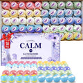 TranquilBliss Bath Bombs Set 50 PCS with 10 Rich Scents, Bath Bombs for Women, Natural Bubble Bombs with Shea Butter & Safe Oil, Ideal for Valentines, Birthday, Mother's Day Present (Purple)