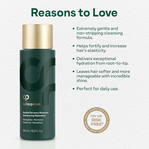 Colorproof Baobab Recovery Shampoo - Strengthens & Repairs Damaged Color-Treated Hair | Sulfate-Free, Vegan