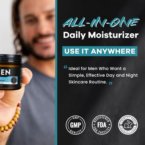 BieNido Wrinkle Defense Tallow Balm for Men – Anti-Aging Whipped Beef Tallow with Jojoba Oil for Deep Hydration, Clean Scent Non-Greasy Skincare for Men