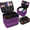 ButterFox Nail Polish Carrying Case Bag Storage Organizer, Fits up to 60 Nail Polish Bottles, Pockets for Manicure Accessories - Royal Purple