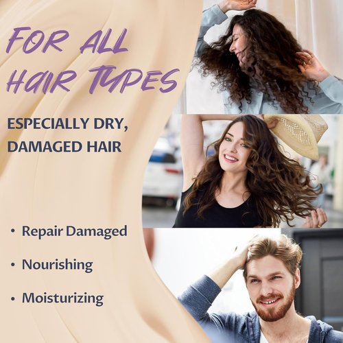 Moroccan Shampoo and Conditioner Set - Hydrating Argan Oil & Shea Butter for Dry, Damaged Hair | Floral Scent