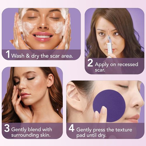 Dermaflage Scar Filler Kit - Waterproof Concealer for Deep Scars - Bronze Dark, 1 Month Supply