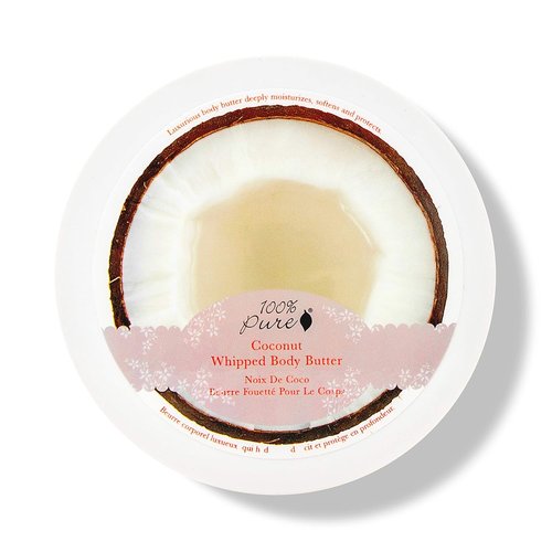 100% PURE Coconut Whipped Body Butter - Moisturizing Body Lotion for Dry Skin | 3.4 oz