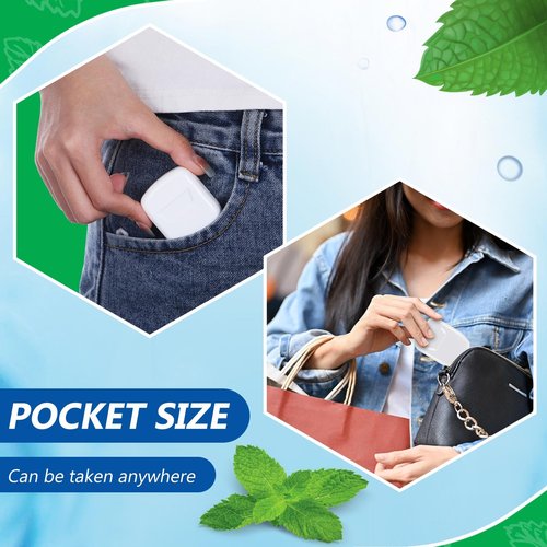 Baderke 50 Pcs Dental Floss Bulk Wedding Gifts for Guests Waxed Mint Dental Floss for Homeless Party Favors Bridal Shower Donated Gifts Teeth Cleaning 30m/32.8 Yard(White Box)
