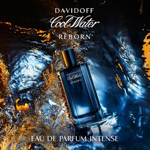 Davidoff Cool Water Reborn Eau de Parfum Intense - Woody Men's Cologne with Galbanum, Amber & Vetiver - Long-Lasting Fragrance