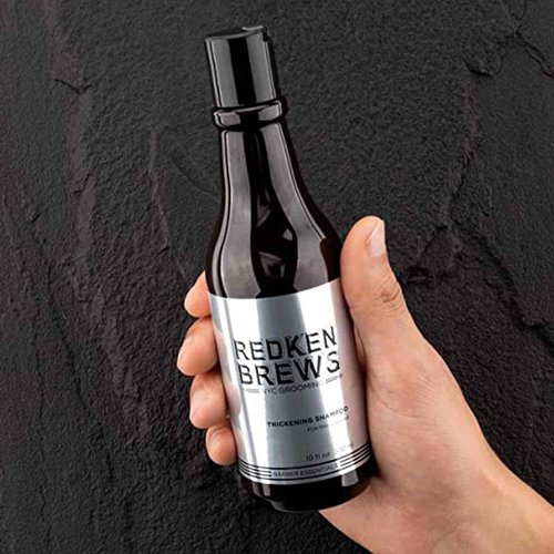 Redken Brews Thickening Men's Shampoo - Strengthens Thinning Hair and Boosts Volume | 10.1 Fl Oz