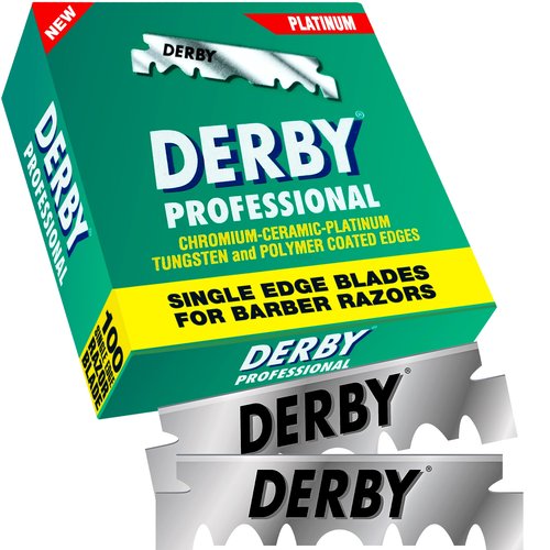 1000 "Derby Professional" Single Edge Razor Blades for straight razor