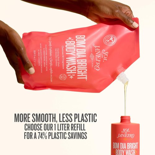 Sol de Janeiro AHA BHA Body Wash - Brightening & Clarifying Formula for Radiant Skin