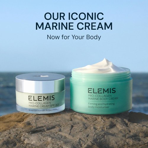 ELEMIS Pro-Collagen Marine Body Cream - Firming Anti-Aging Moisturizer | 48-Hour Hydration, Lightweight Gel-Cream