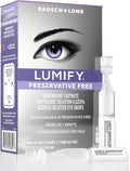 LUMIFY Eye Drops - Preservative-Free Redness Reliever for Sensitive Eyes | 20 Single-Use Vials, Works in 1 Minute