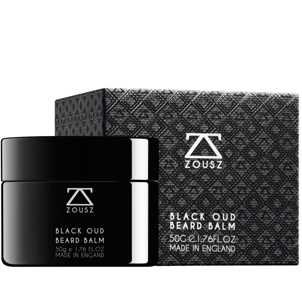 ZOUSZ Black Oud Beard Balm for Men – Luxurious Beard Cream with Shea Butter, Coconut Oil & Rich Cream Texture – Deep Conditioning & Styling – 50g