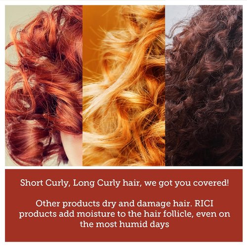 RICI Curl Creme - Anti-Frizz Styling Cream for Curly Hair | 8 Fl Oz Bottle