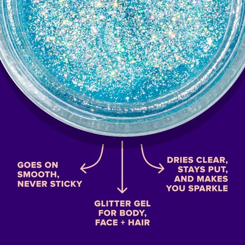 UNICORN SNOT Holographic Face Glitter & Body Glitter Gel | Hair Glitter, Vegan & Cruelty-Free, 1.7 oz 3-Pack (Disco/UV/Sky)