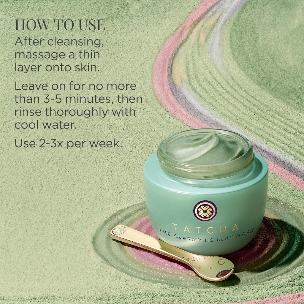 TATCHA Clarifying Clay Mask - Exfoliating Pore Treatment for Deep Cleansing | 50 ml | 1.7 oz