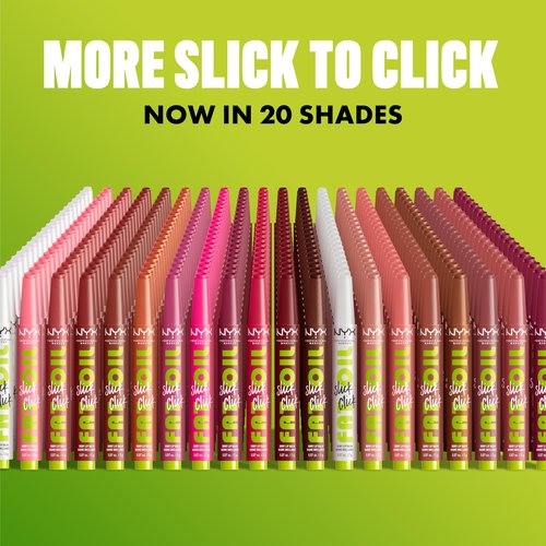 NYX PROFESSIONAL MAKEUP Fat Oil Slick Click, Lightweight, Buildable, Pigmented Vegan Lip Balm - In A Mood
