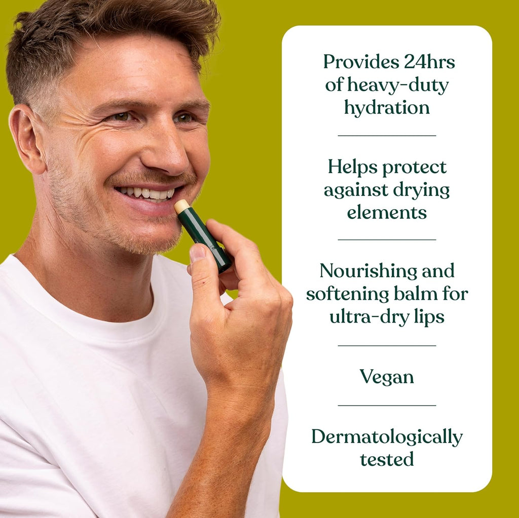 The Body Shop Hemp Lip Care - Heavy Duty Moisturization | 0.14 Oz, Green
